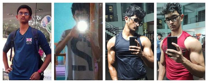 Transformation pictures of the author’s arms